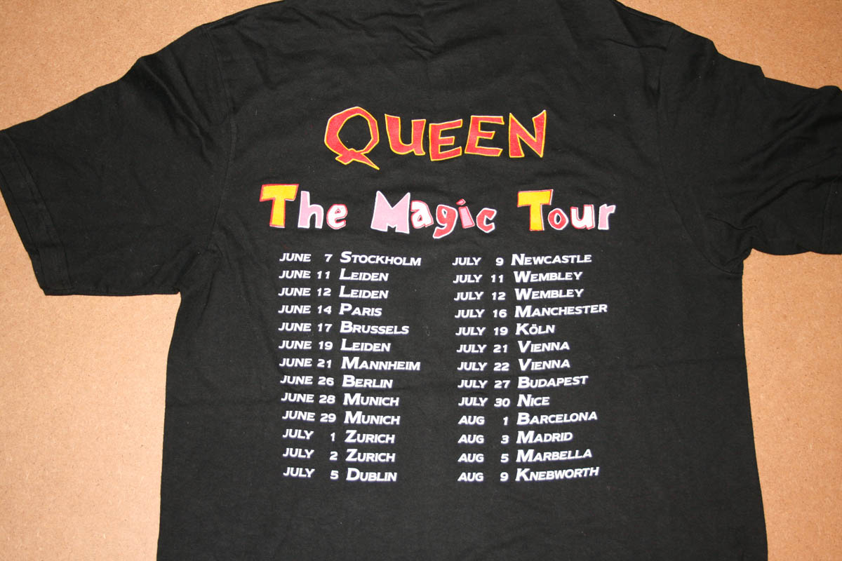 queen magic tour t shirt